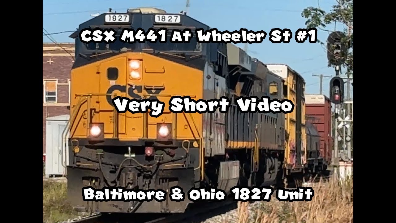 CSX M441 at Wheeler Street #1 In PC Florida With B&O 1827 Unit