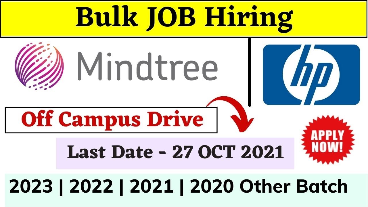 Mindtree | HP Off Campus Drive 2023 | 2022 | 2021 | 2020 Batch - Mindtree recruitment process 2021