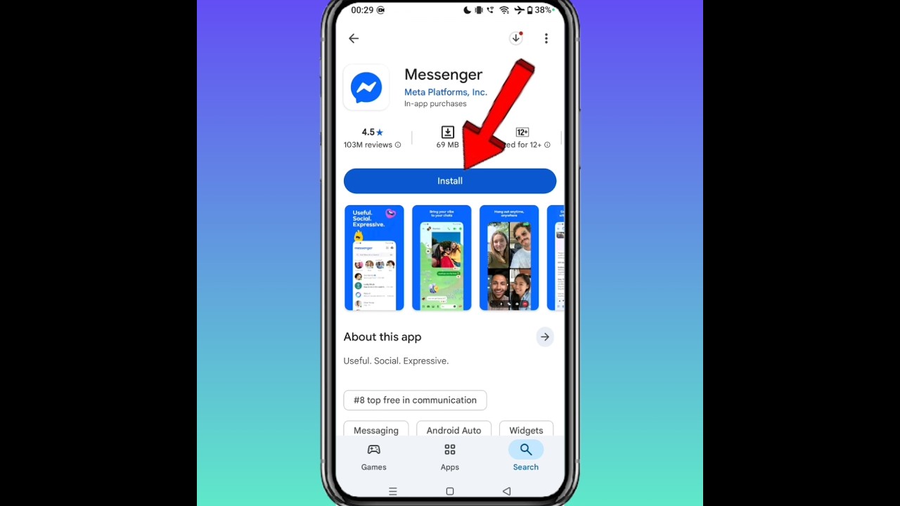 How To install Messenger App On Android || How To Download Messenger App On Phone #messenger