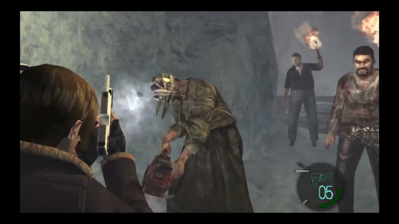 re4 ps2 mod debug  winter remake