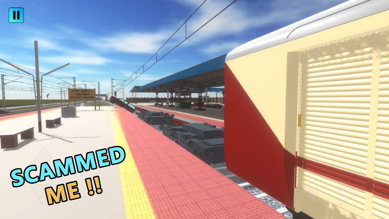 INVISIBLE TRAIN SCAMMED ME 👻|| INDIAN TRAIN CROSSING 3D || HINDI GAMEPLAY
