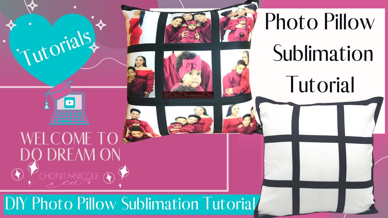 How to make a Sublimate on a Photo Pillow: DIY 9 Panel Photo Pillow Sublimation Tutorial