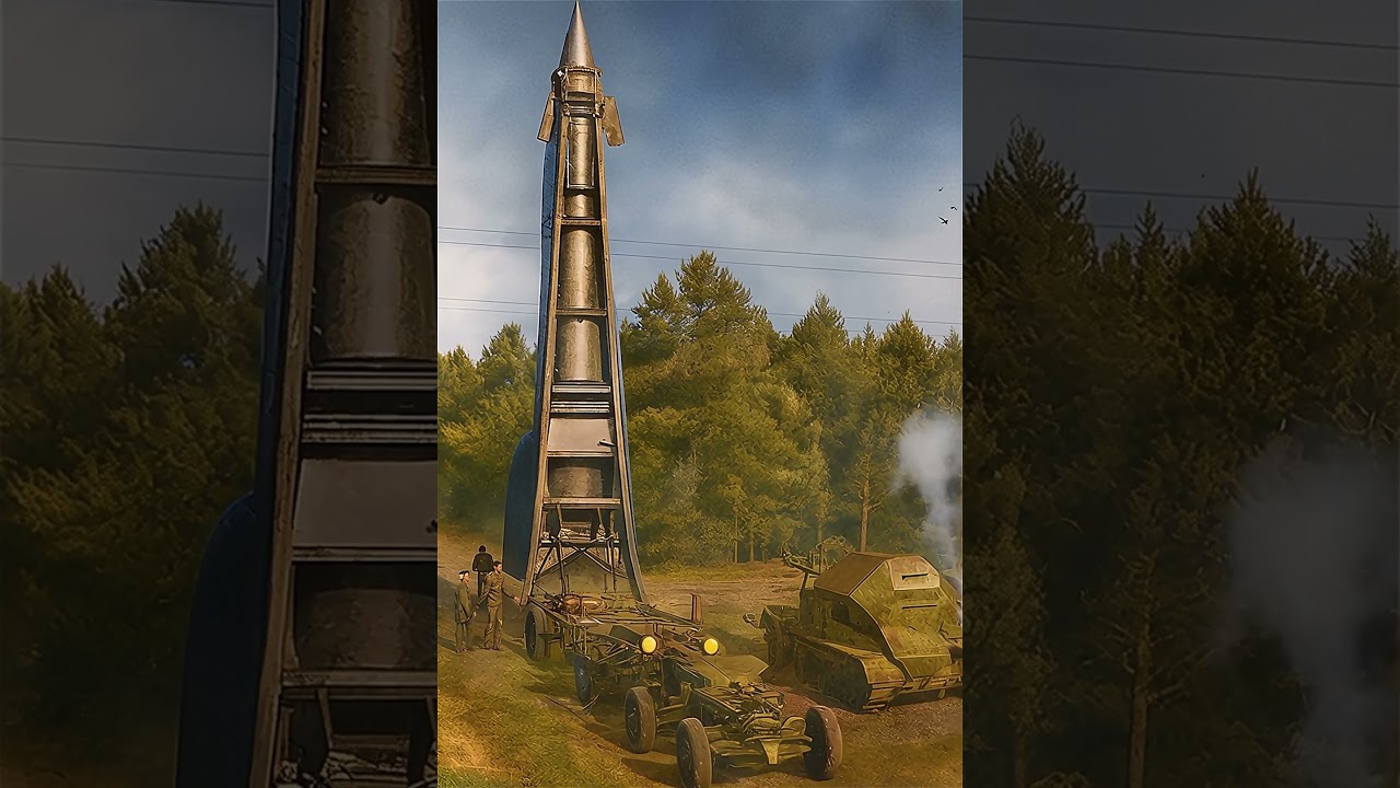 V-2 Rocket Launch Setup with Meiller Trailer 