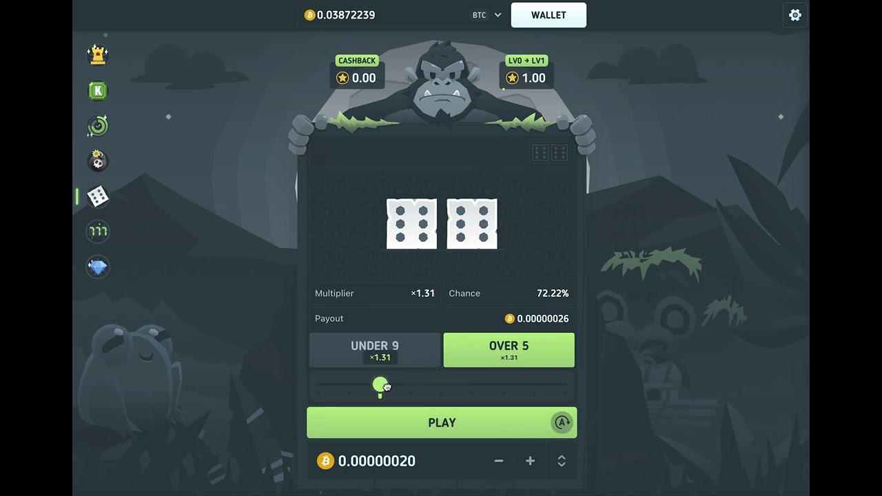 Dice | Roll Your Way to Big Wins in BitKong's Bitcoin Casino Games