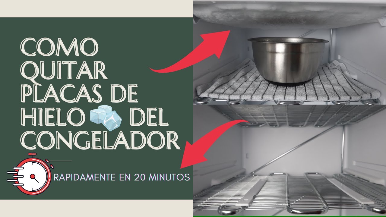 COMO QUITAR PLACAS DE HIELO DEL CONGELADOR RAPIDAMENTE EN 20 MINUTOS / Descongelar Congelador /HOGAR