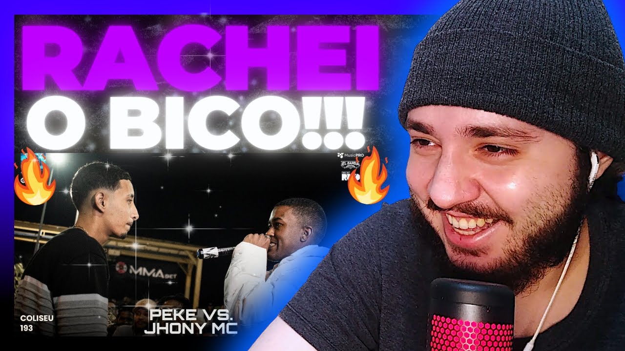 (CRIAS DO TANK 😂🔥) JHONY MC X PEKE - BATALHA DO COLISEU - EDIÇÃO 193 | REACT BAUEB