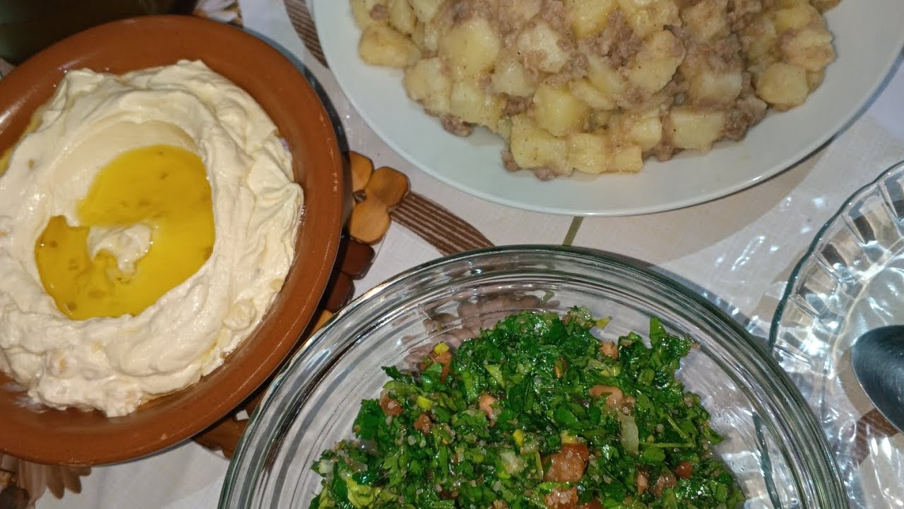 #بطاطا_بالحمة #تبولة 