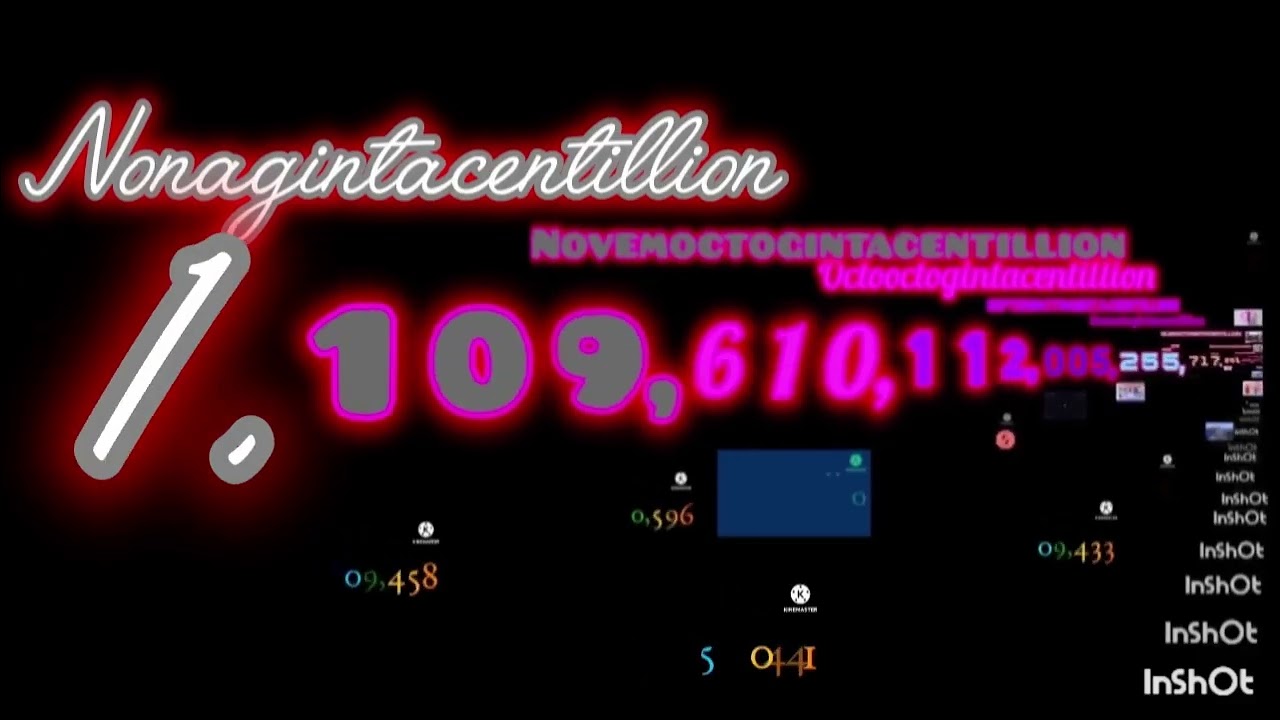 Numbers 1 to 1 Unnonagintacentillion (191/200) Ducentillion