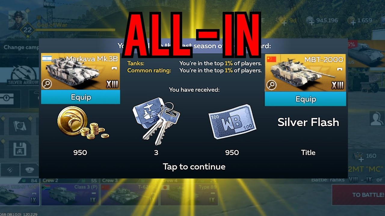 Leaderboard Rewards & GAMBLING ALL MY LIFE (War Thunder Mobile)