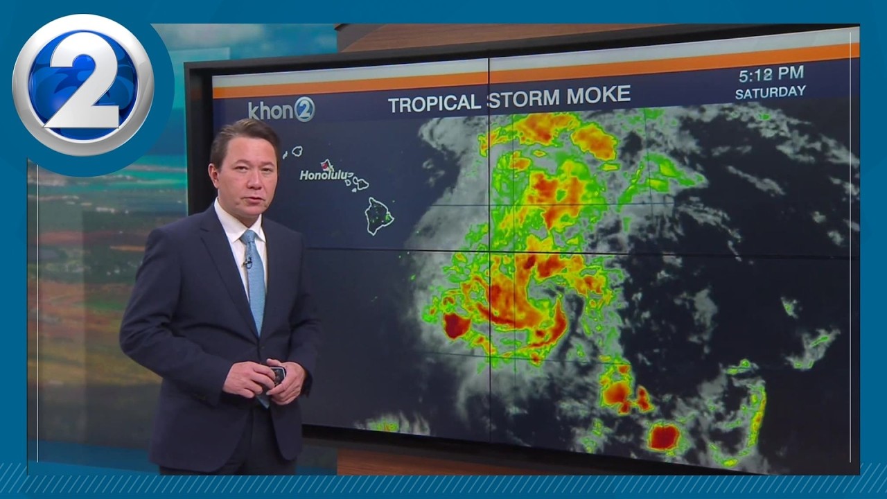 HAWAII WEATHER: Tropical Storm Moke set to bring heavy rain and gusty trades to the islands