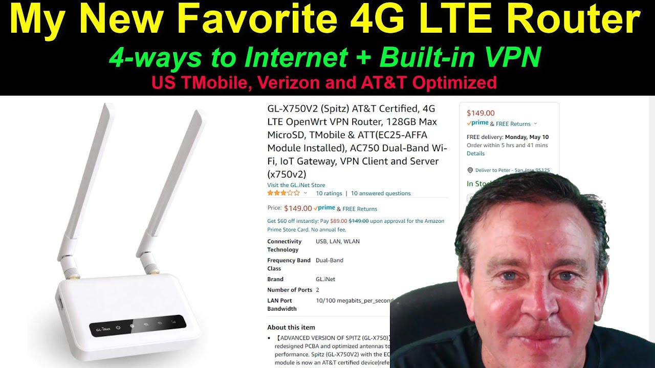 🔴Маршрутизатор GL-iNet Spitz 4G LTE — с VPN и оптимизированным для телекоммуникационных компаний ...