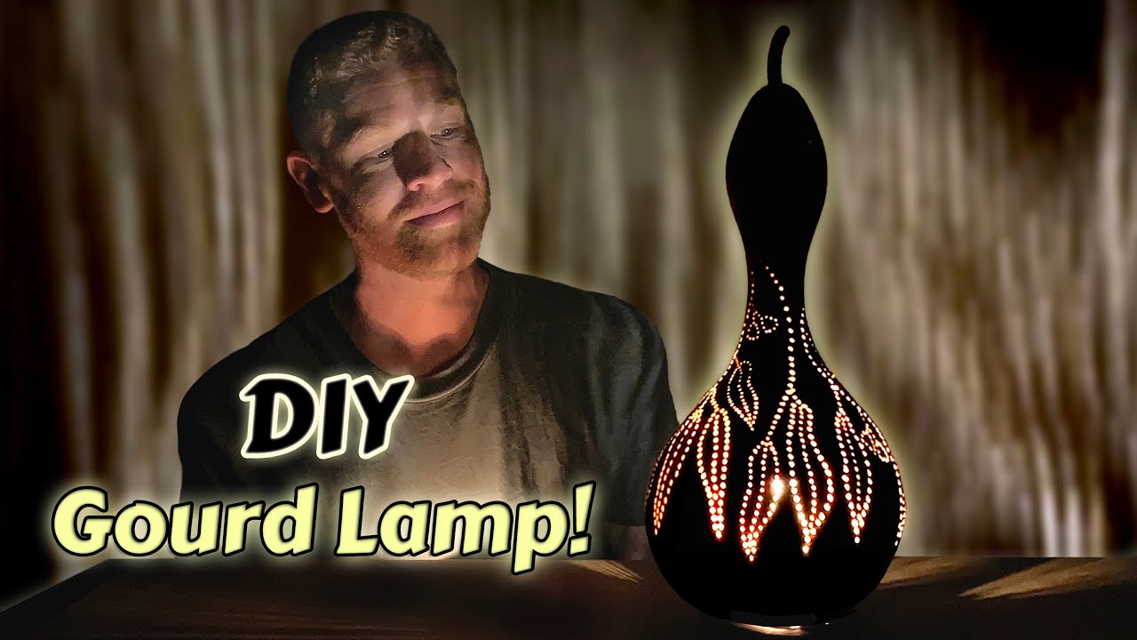 Как сделать потрясающую лампу из бутылочной тыквы — полное руководство 🌿💡