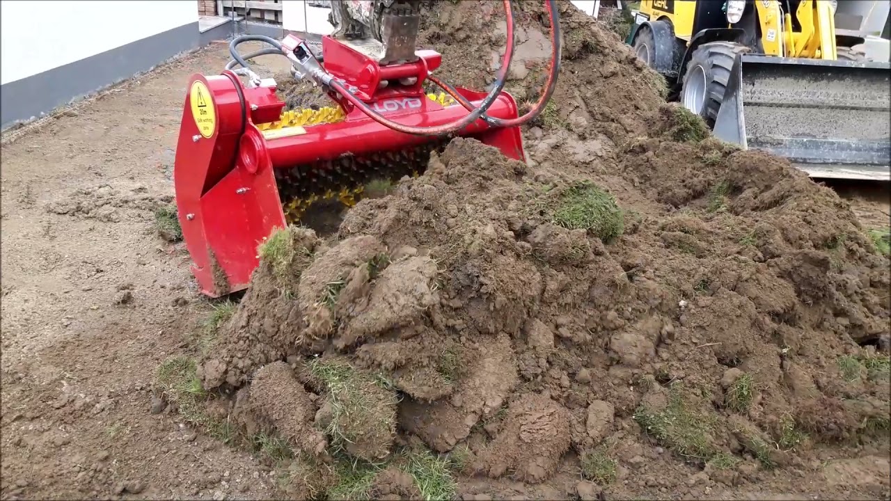 Grassoden absieben Lloyd Sieblöffel