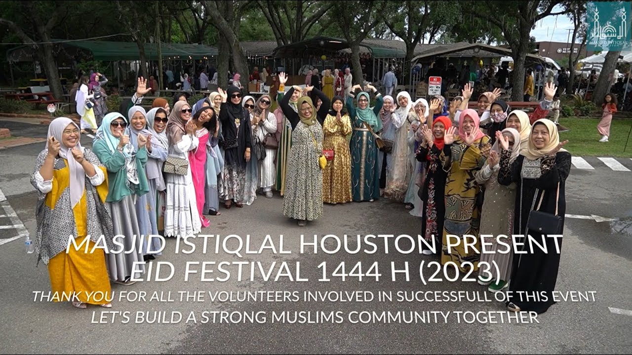 Eid Celebration at Masjid Istiqlal USA / 2023 Eid in Texas USA / Lebaran di Amerika - in English