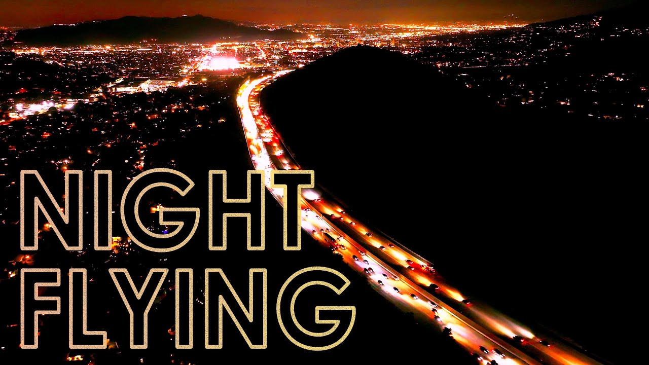 4K Drone Video of Los Angeles Traffic at Night (Interstate 5, Glendale, Eagle Rock, DJI Mavic 3)