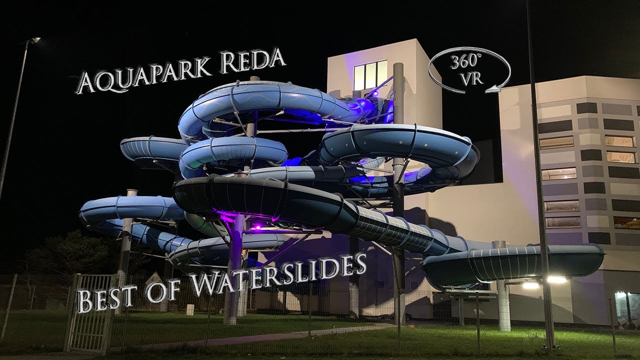 Aquapark Reda Best of Waterslides 360° VR POV Onride