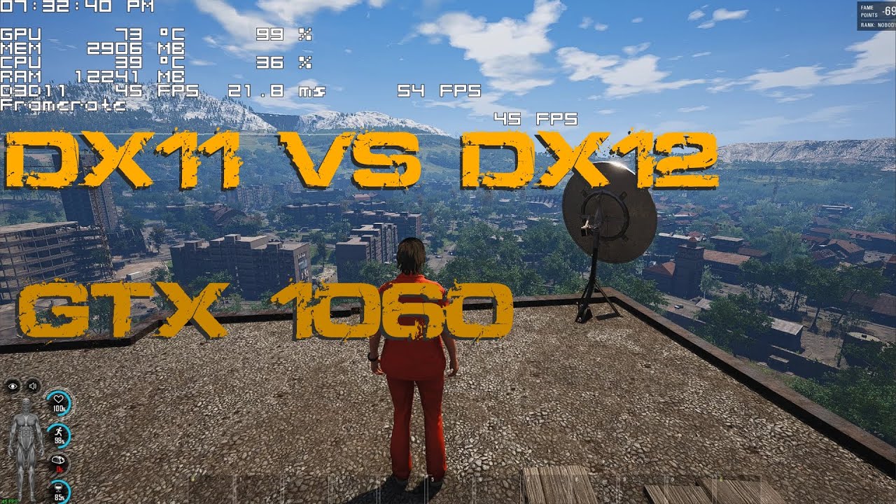 SCUM/ DX11 VS DX12 /GTX 1060