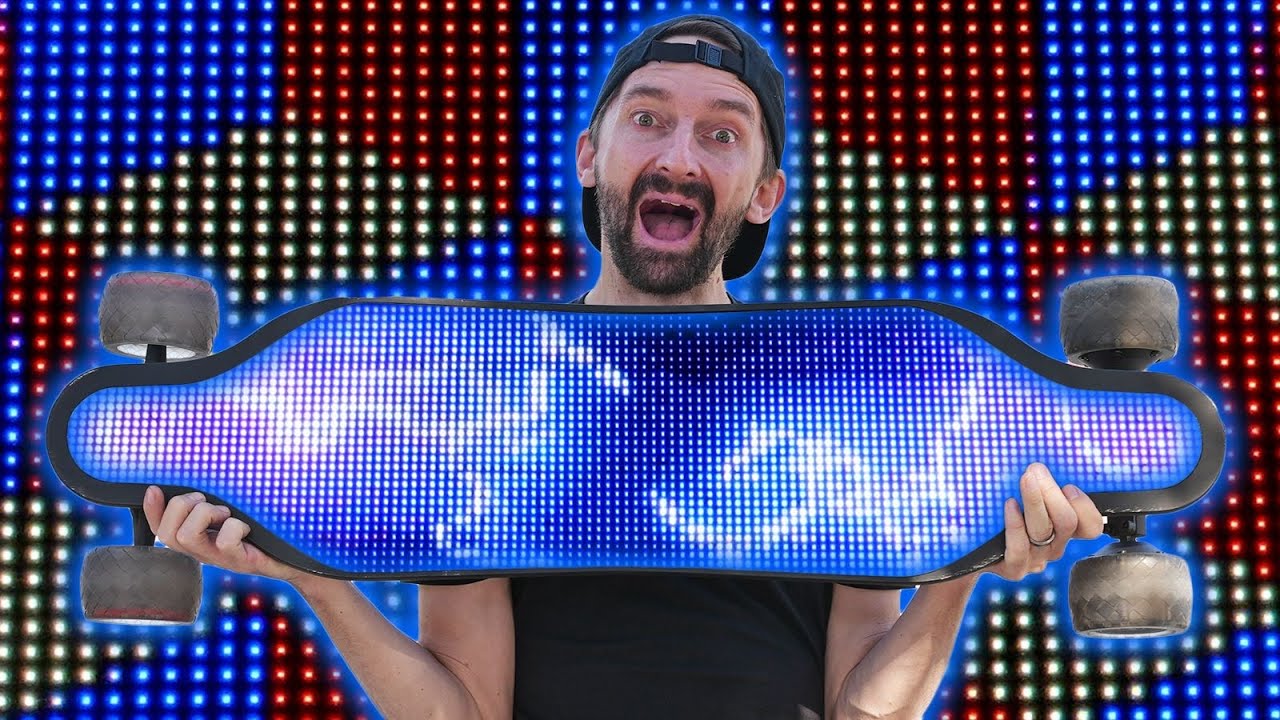Worlds first LED Electric longboard!?
