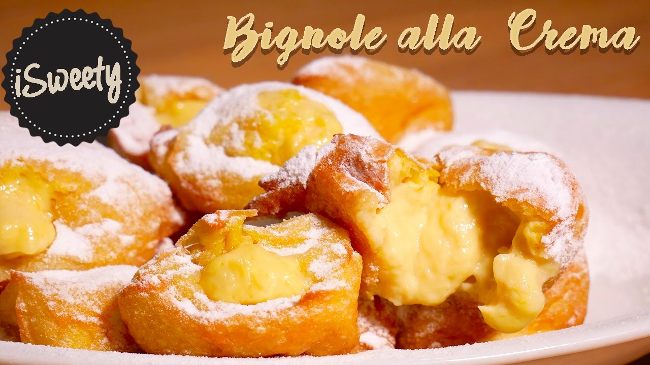 Bignole alla Crema Pasticcera [Ricetta Bign&egrave; al Limone SENZA BURRO]