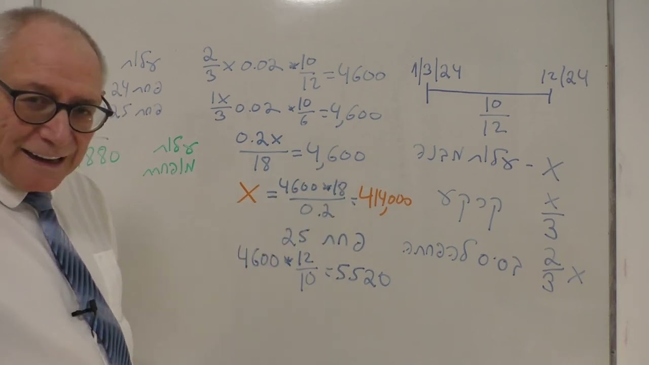 חשבונאות בחינה נובמבר 2025 שאלה 4