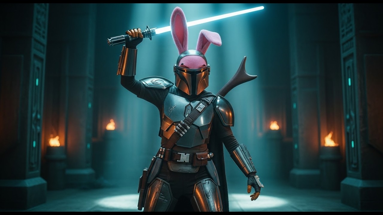 Looney Tunes Characters Reimagined as Star Wars: The Mandalorian Chibi Heroes