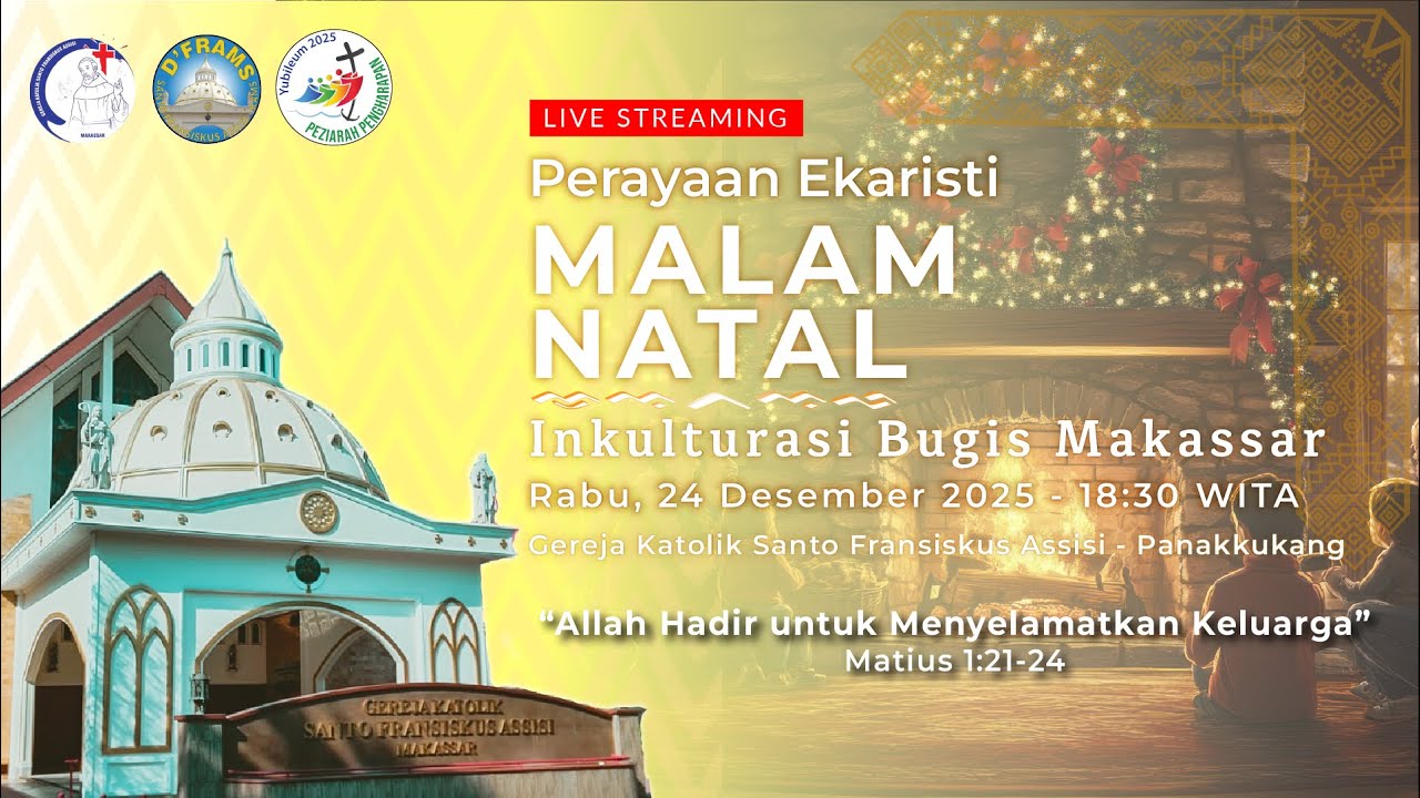 [Live Streaming] Misa Malam Natal - Rabu, 24 Desember 2025, Pukul 18.30 WITA