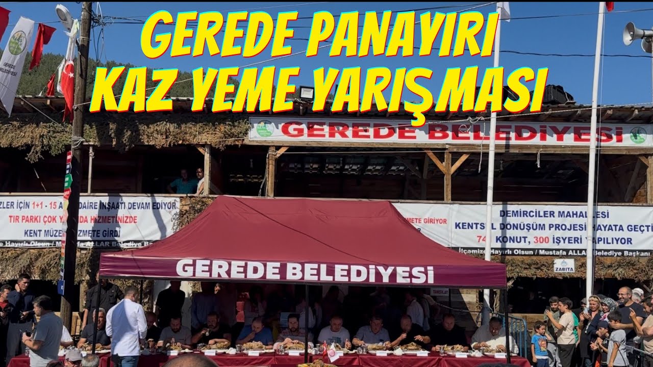 GEREDE PANAYIRI KAZ YEME YARIŞMASI - SON MAYHA - GÜZEL BİR ETKİNLİK OLDU