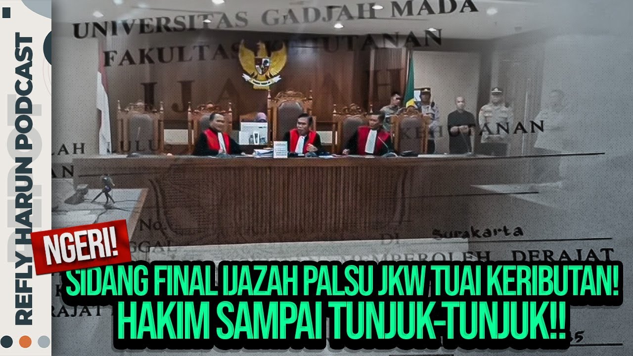 🔴NGERI! SIDANG FINAL IJAZAH PALSU JKW TUAI KERIBUTAN! HAKIM SAMPAI TUNJUK-TUNJUK!!