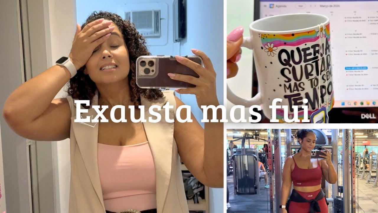 ROTINA REAL de Quem Trabalha Fora | Treino Mesmo Cansada e Dia Corrido
