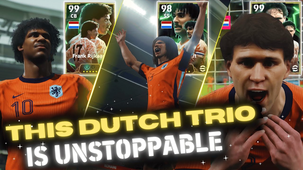This Dutch Trio is Unstoppable in eFootball! (Gullit + Van Basten + Rijkaard)