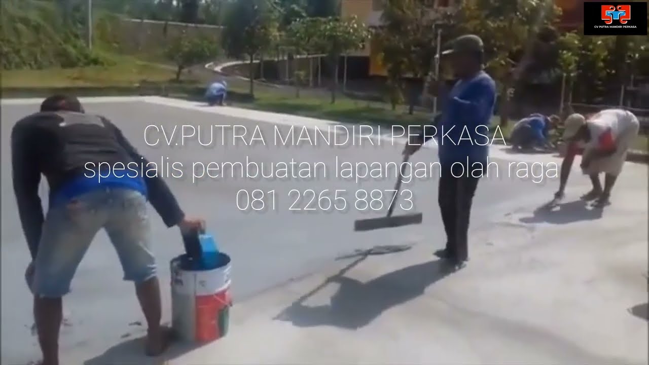 Proses Pelapisan Sealer Bonding utk Lapangan lapisan Fleksipave‼️