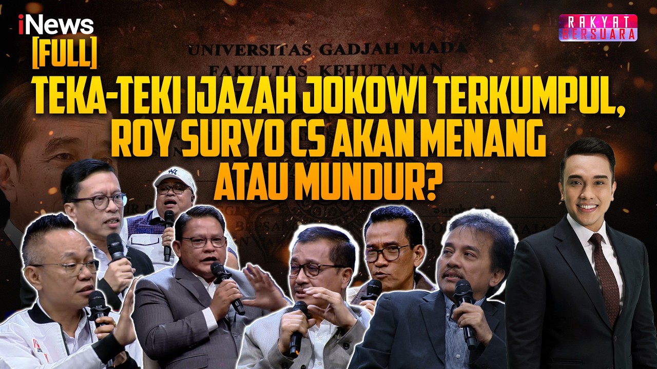 FULL Teka-teki Ijazah Jokowi Terkumpul, Roy Suryo Cs akan Menang atau Mundur? | Rakyat Bersuara