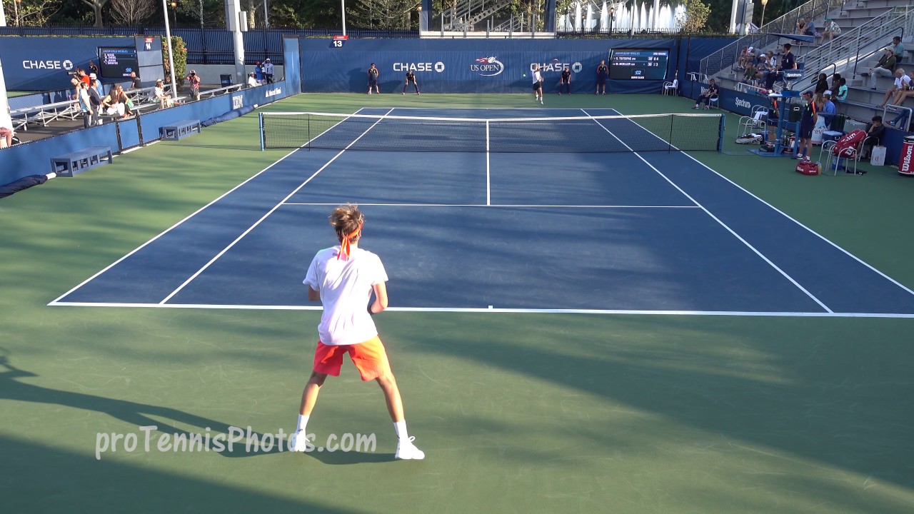 Tsitsipas v Moeller, 2016 US Open juniors, round three, 4K