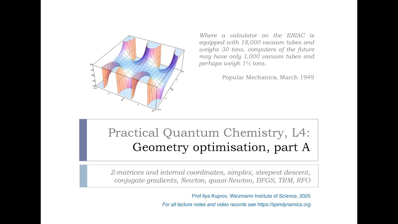 Magnetic Resonance - Season 2, Episode 04 - Molecular geometry optimisation