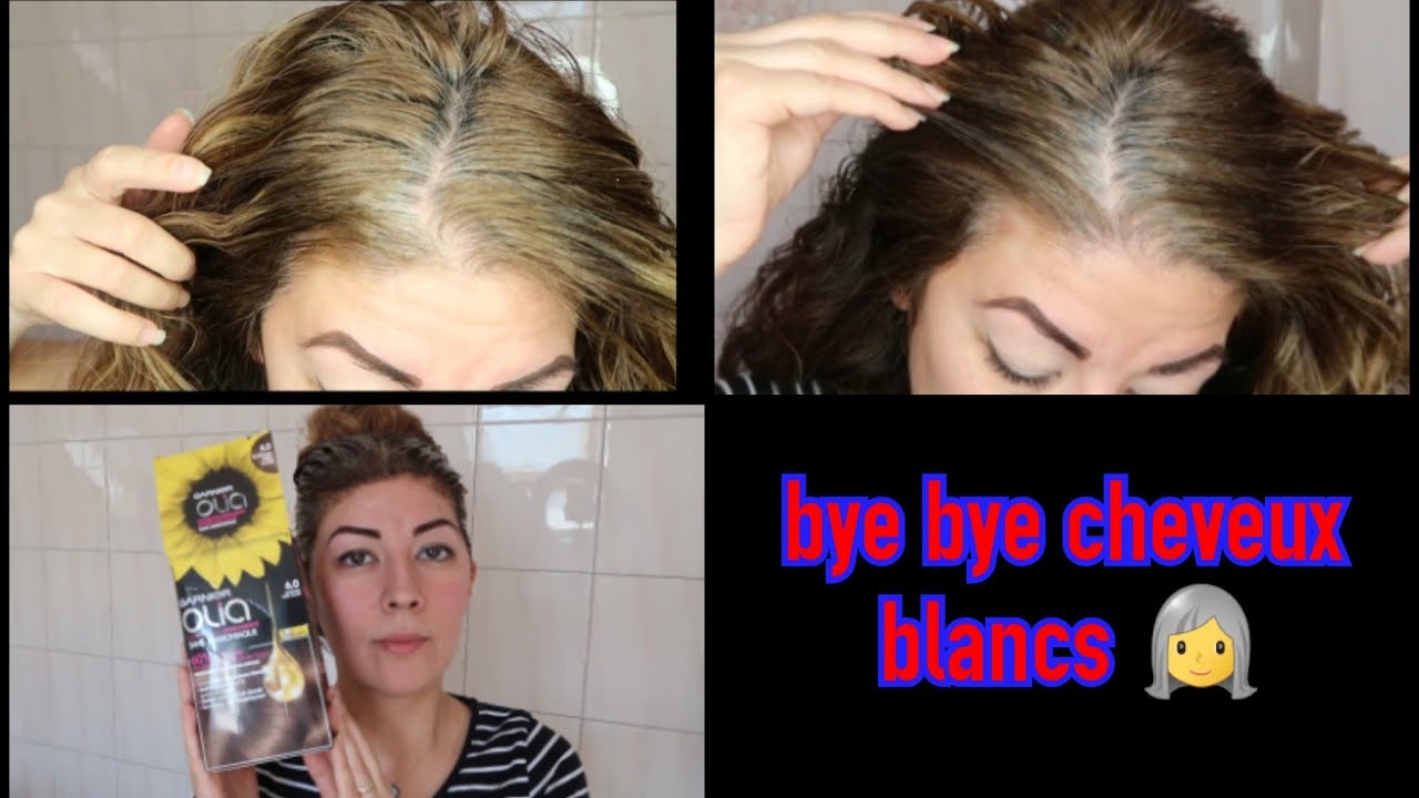 Bye Bye cheveux blanc 👩‍🦳 coloration OLIA numéro 6.0 je veux les racines châtain clair