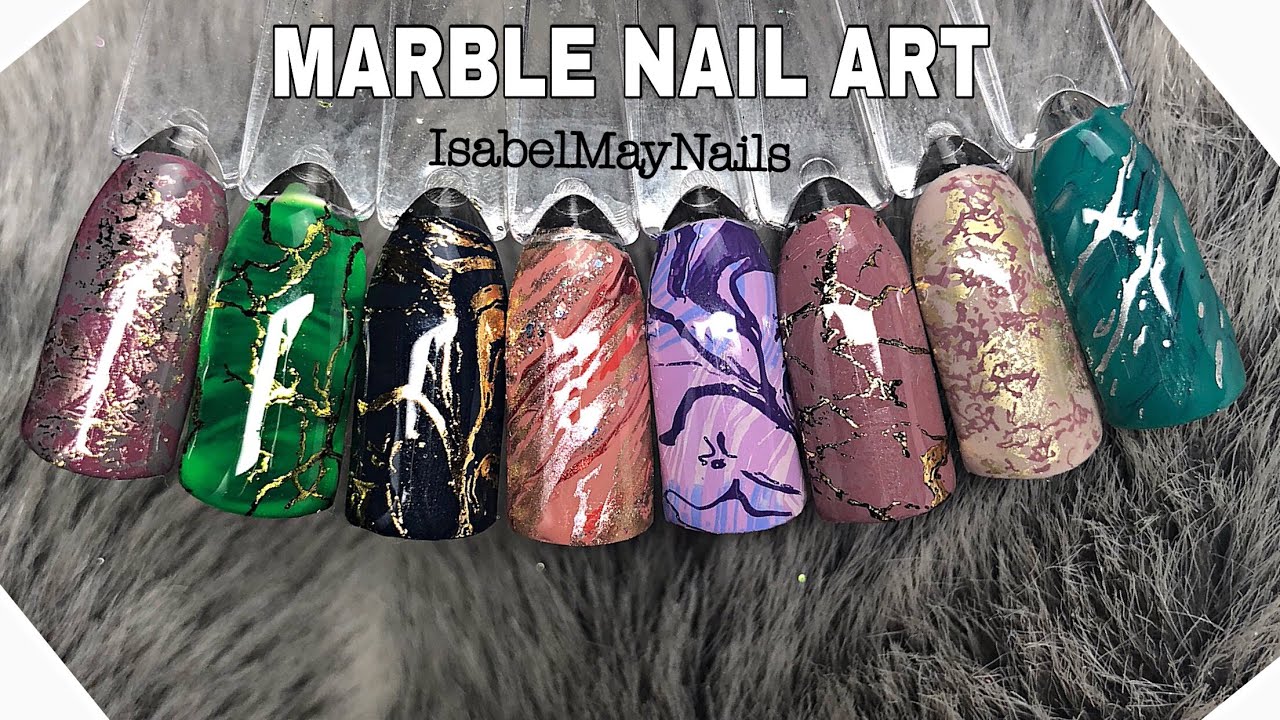 8 MARBLE NAIL ART DESIGNS | DIXIE PLATES MARBLE 02 | ISABEMAYNAILS