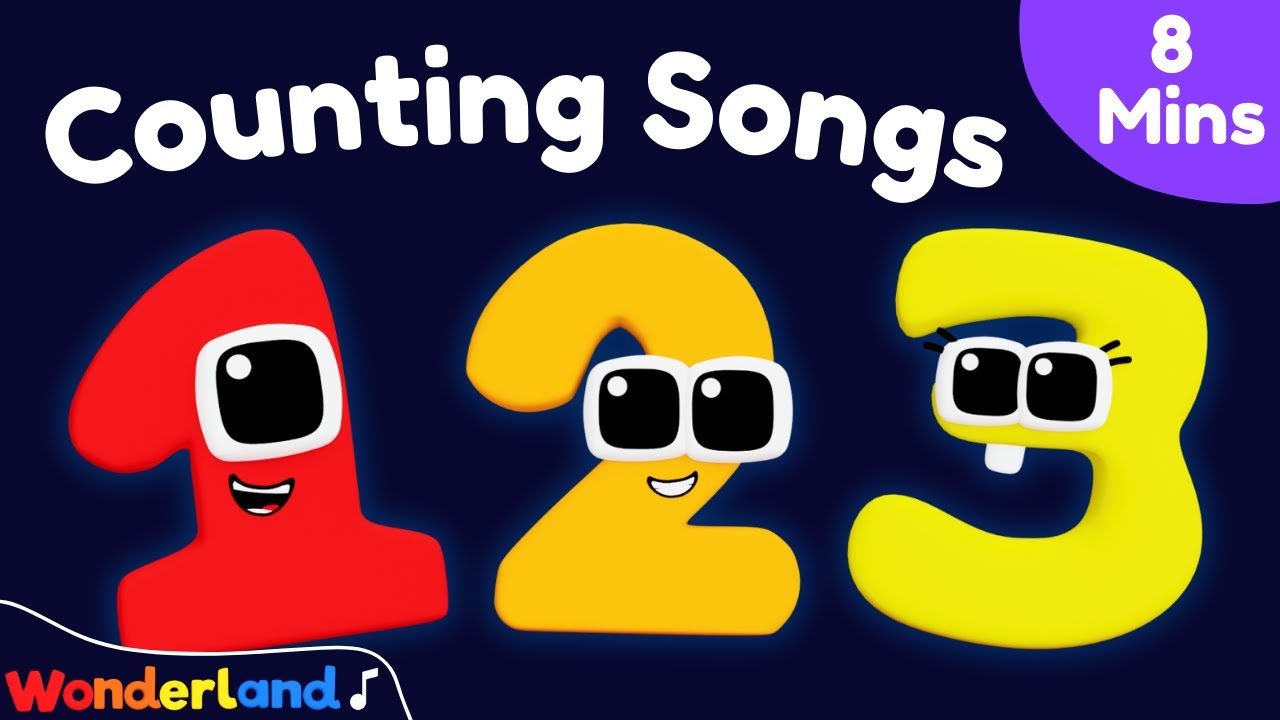 Wonderland Songs: Learn to Count | Songs Compilation 8 Mins | Kids Songs