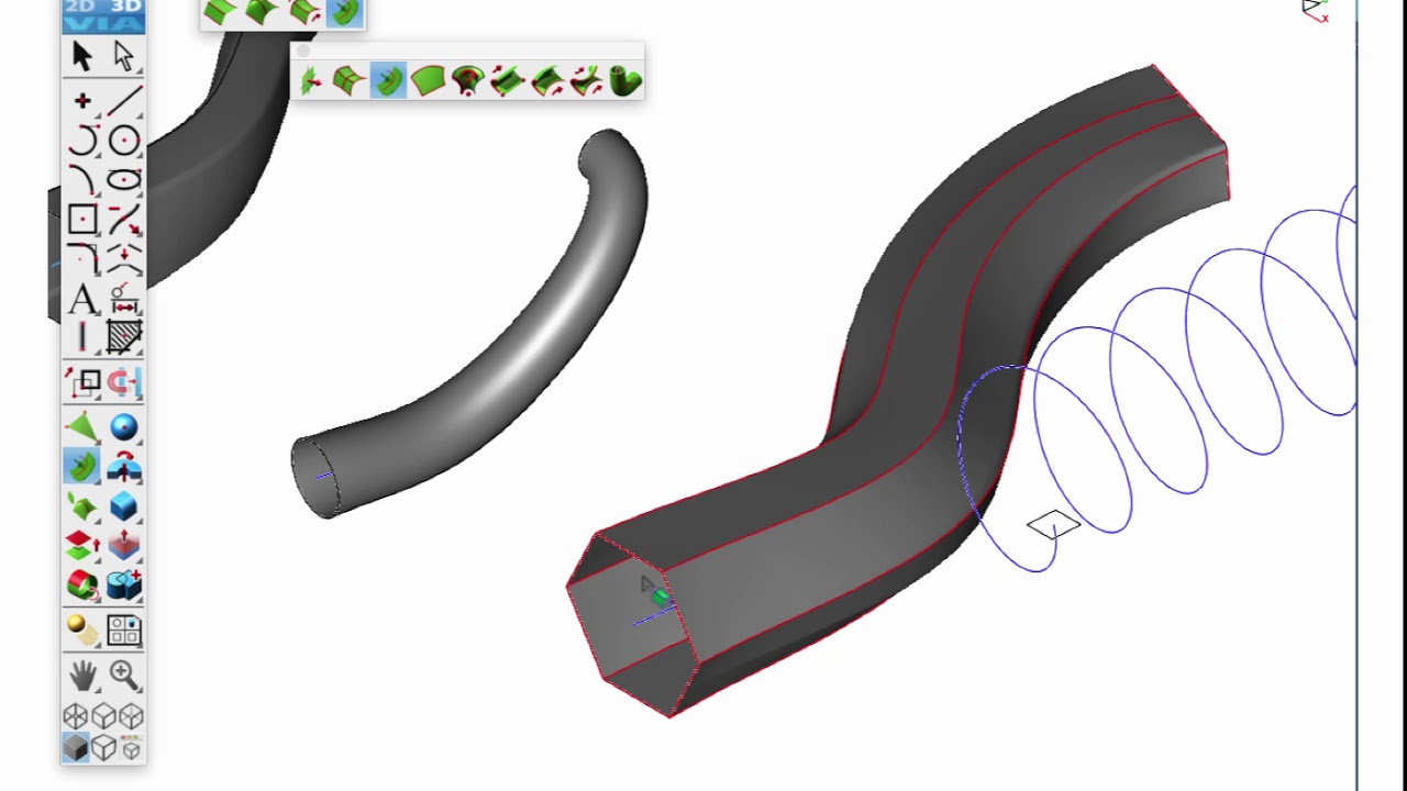 Skinning with a Centerline Path