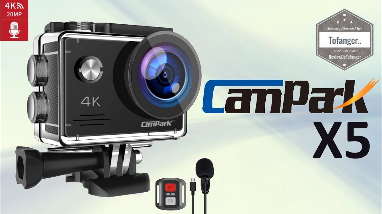 Экшн-камера Campark X5 4K - Спортивная камера Campark X5 4K - 20MP - Защита от сотрясений
