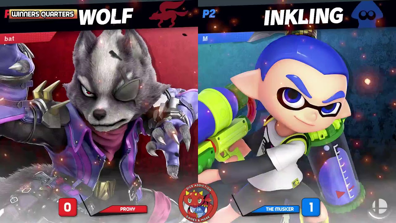 Tulsa Smash Ultimate Weekly #15 WQF The Musicer (ROB, Inkling) vs Proxy (Wolf)