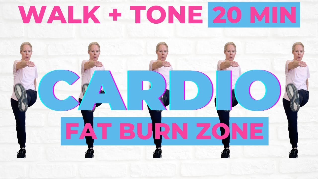 20 Minute Walk at Home Cardio Workout for Women Over 50