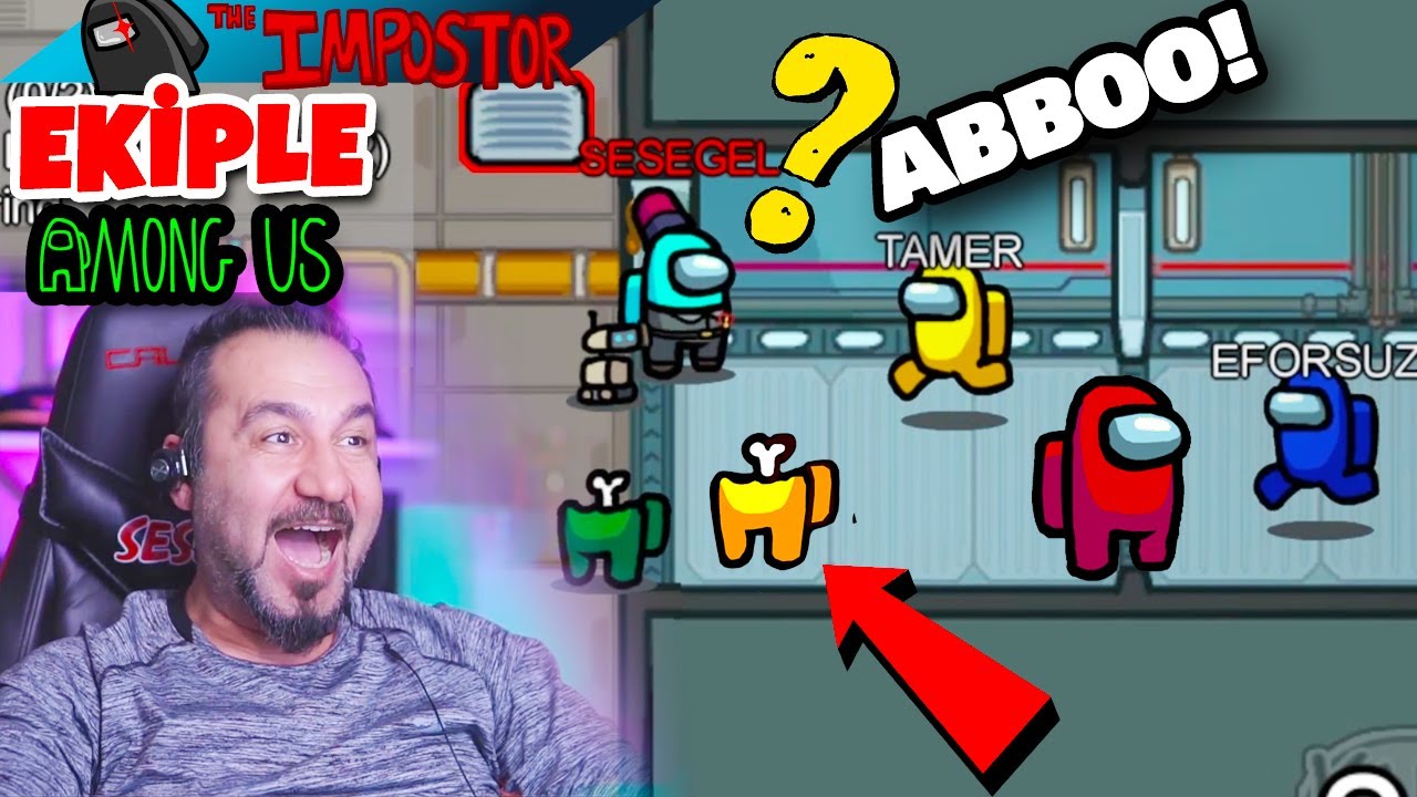 ADETA ZAMAN DURDU! HERKESİN ÖNÜNDE KESTİM AMA YIRTTIM! | 10 YOUTUBER AMONG US OYNUYORUZ