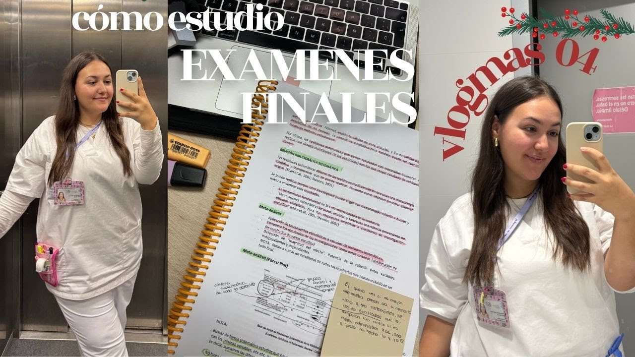 Vlogmas 04🎄| cómo estudio para mis examenes finales, mis esquemas, agobio, todo encima...