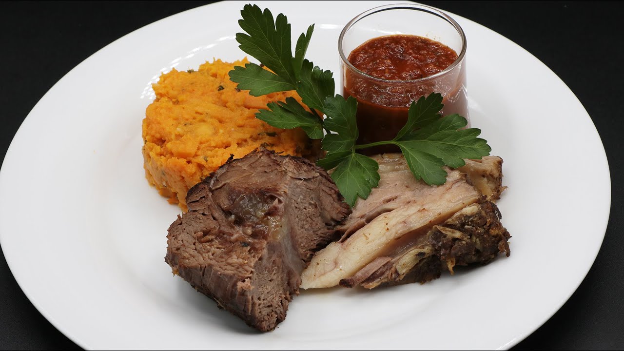 Boeuf de 20 heures sauce steak tomato grill