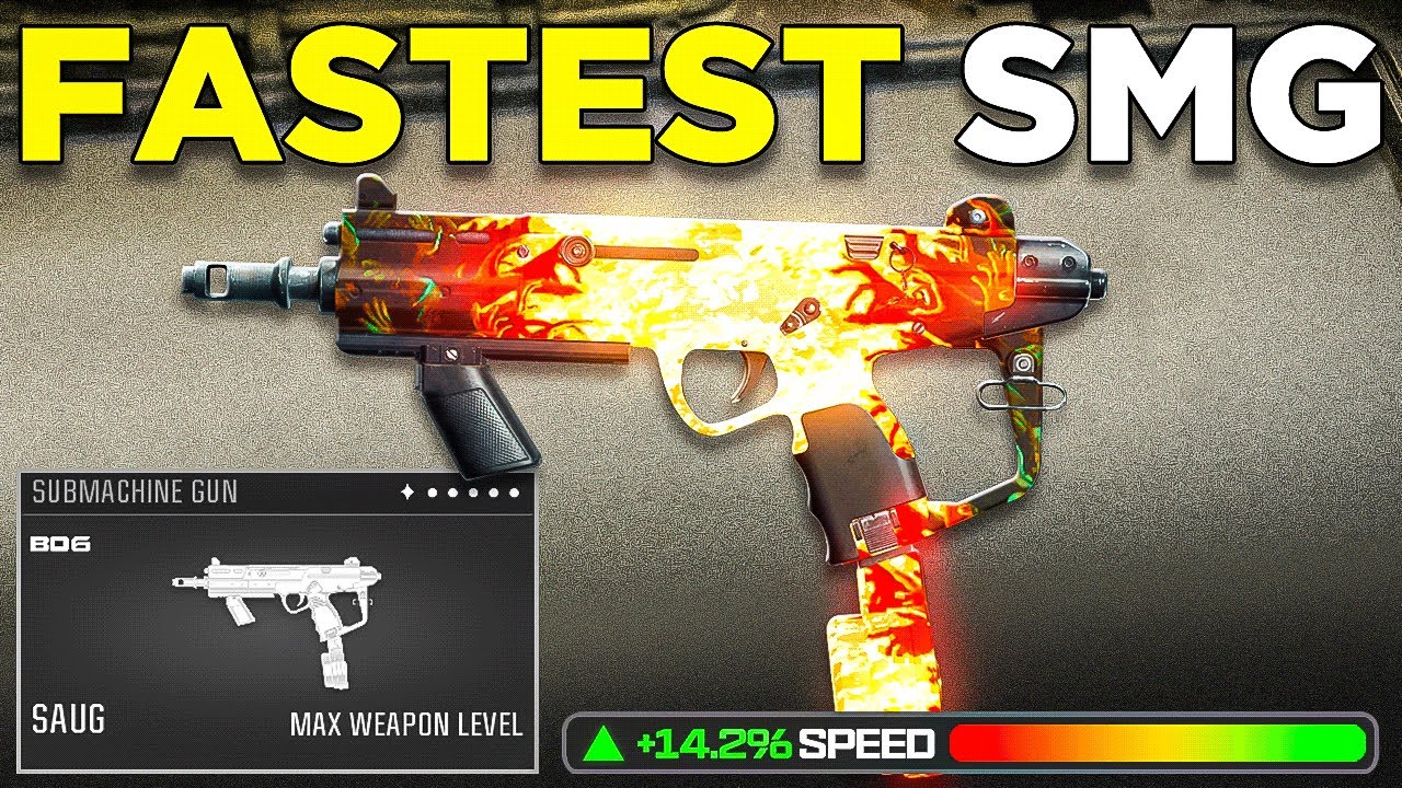 Warzone&rsquo;s FASTEST SMG is BROKEN 😍 (Best SAUG Class Setup)