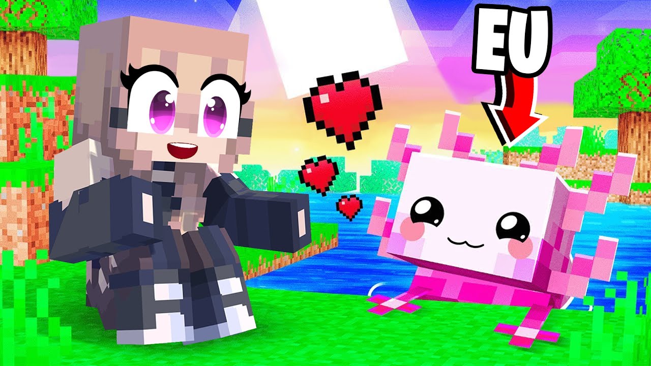 SUNT un BEBE AXOLOTL in Minecraft!