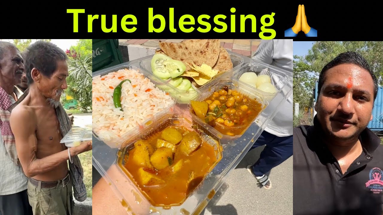 Massive food distribution to homeless ❤️ @sandeepbhatt