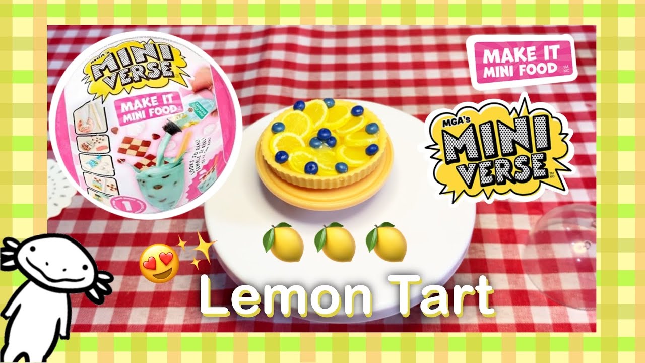ASMR - MiniVerse Make it Mini Food S1 The perfect Lemon Tart 🍋 