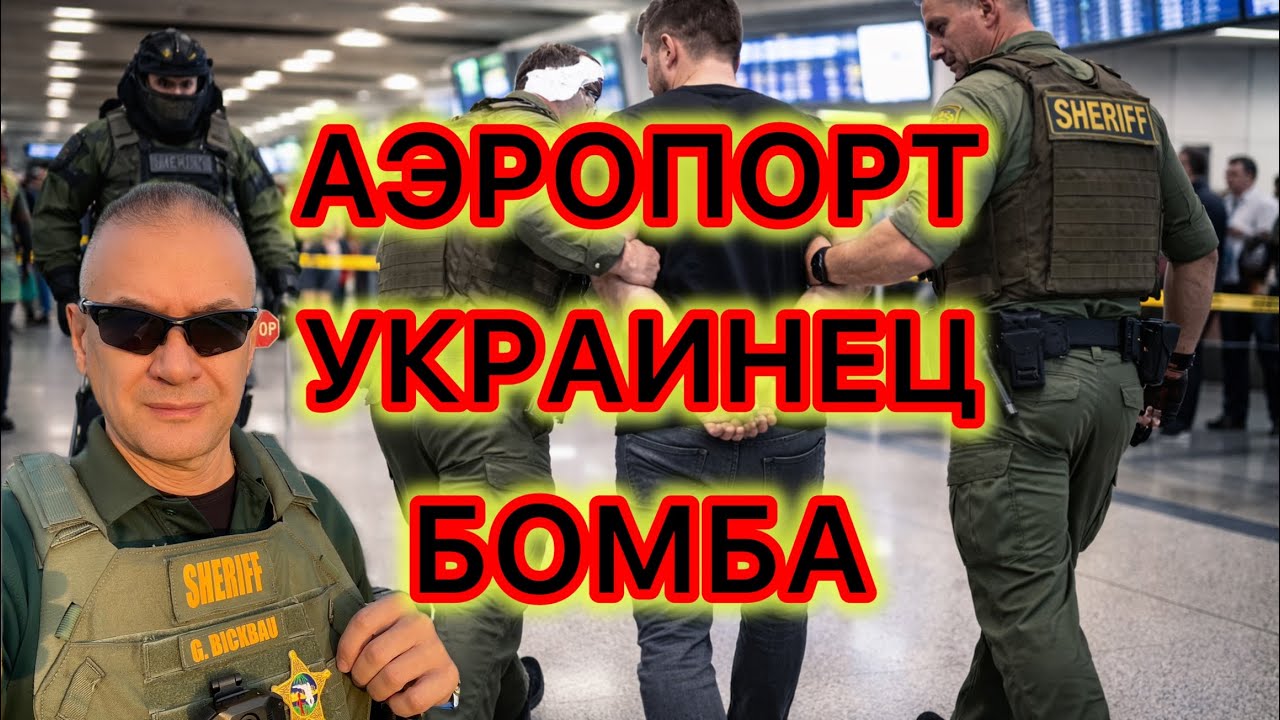 Украинец опоздал на самолет и «пошутил», что у него есть бомба. Шутку не поняли…