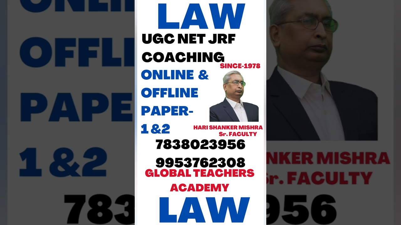 Law UGC NET JRF Law Coaching #shorts